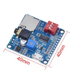 5W Voice Playback Module MP3 Player I/O Trigger UART Control SD/TF Card