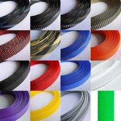 Ø4mm Expandable Braided Dense PET Sleeve Cable Hose Audio Diy – Various Color