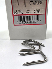 Lot of 3 Boxes of 100 Metallics Steel Cable Staples CST300 1-5/16″ x 3/4″
