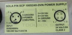 SOLA SCP 100S24X-DVN POWER SUPPLY 50/60/400HZ 100-353VDC 100-240VAC