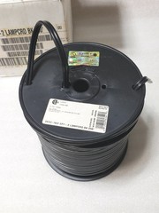 Southwire / Coleman Lamp Cord, Vinyl, 16/2 SPT-2, 300-Volt, Black, 250-Ft.