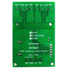 RS485 0~1/2/5A 0-30V Current Voltage Collector Signal Acquisition MODBUS RTU