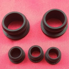 4mm-50mm Black Silicone Rubber Snap-in Wiring Grommets Open Blind Plugs Bushing
