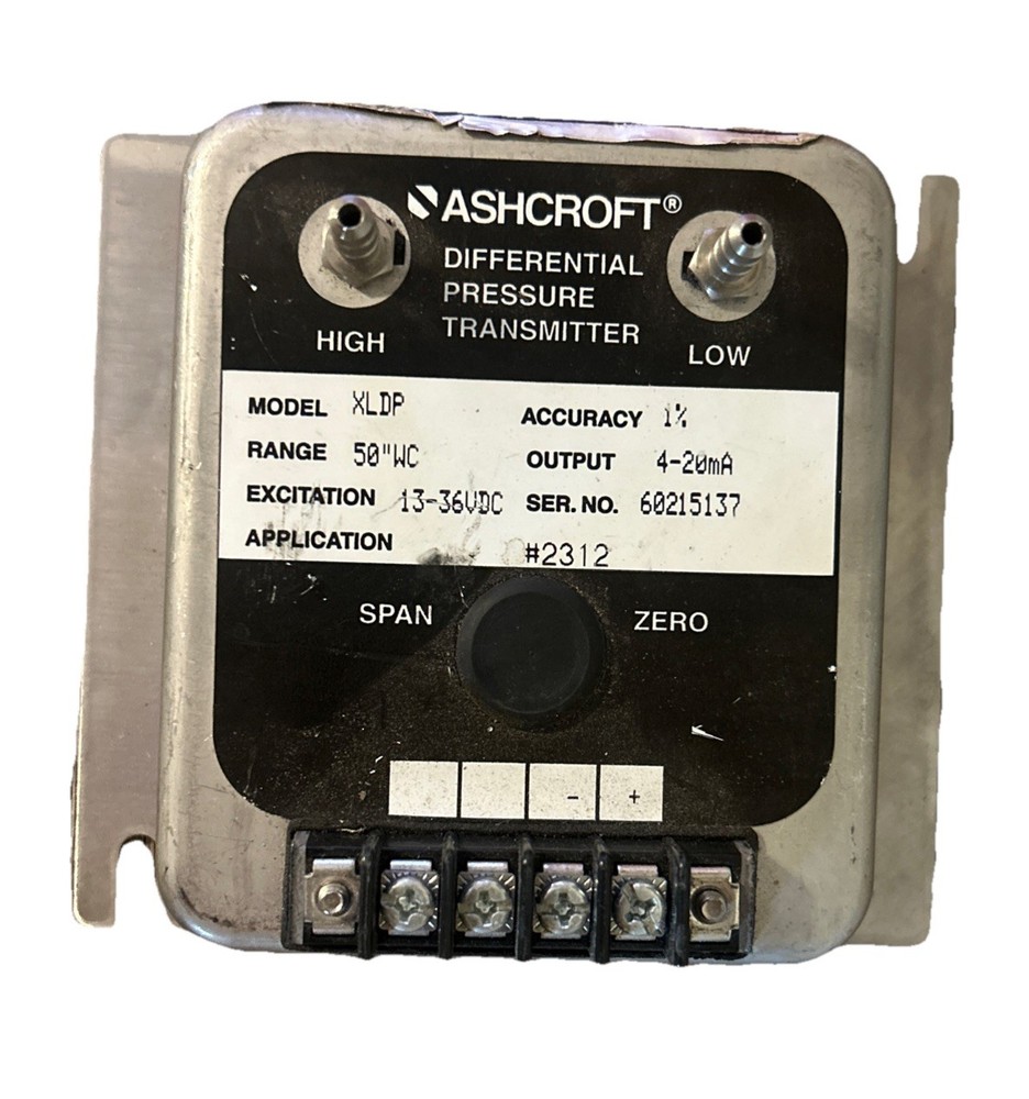 ASHCROFT XLDP-100-C-N-MB2-42-A-50X / XLDP100CNMB242A50X PRESSURE TRANSMITTER. 1C