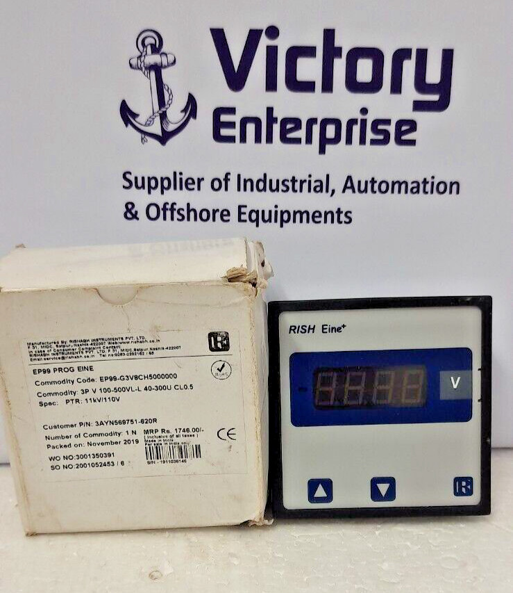 Rishabh Rish Eine Voltage DC Voltage DPM P/N- 3AYN569751-640R