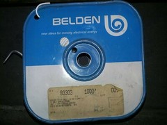 BELDEN 83303 1C 26 AWG MIL-W-16878/4TYPE E Teflon 1000 ft.spool