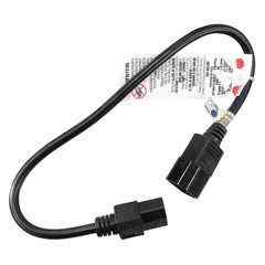 GRAINGER APPROVED 5XFR9ID Power Cord,IEC C14,SJT,1.5 ft.,10A,18/3 5XFR9