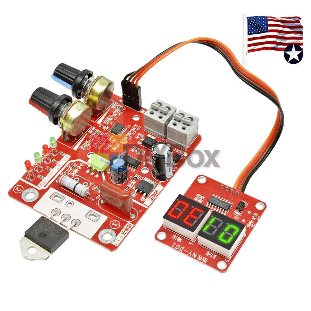 Single Pulse Spot Welding Machine Time Current Control Board Controller 40A 100A