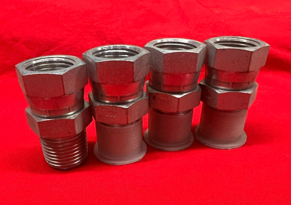 PARKER 1/2″ MALE NPT TO 1/2″ FEMALE SWIVEL 5000 PSI (LOT OF 4)