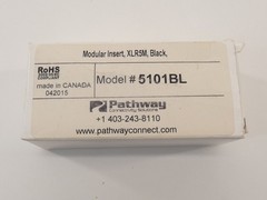 Pathway 5101BL Male 5 Pin XLR Modular Insert w/ Terminals XLR5M Black – NEW S…