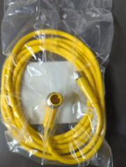 TURCK U2516-9 / PKG 3M-2-WS 4T Double-ended Cordset M8 straight to M12 90deg