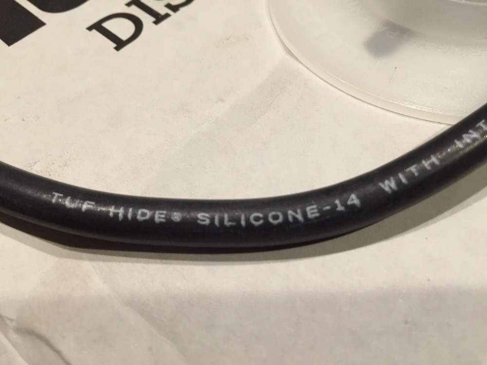 NEON & BEER GTO TRANSFORMER WIRE SILICONE, BLACK 15000V 10′ PC SUPER FLEX WIRE!!