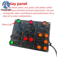 DC5V DIY Clock Kits Electronic Soldering Practice Kit For Learning USB Interface