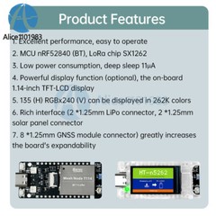 HelTec AutoMation Node T114 LoRa Development Board nRF52840SX1262 Module Type-C