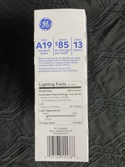 96 BULBS Packages GE 60 Watt LED Standard light bubs BEST PRICE Online 50 CENTS