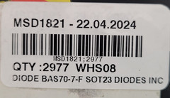 (10 PCS) BAS70-7-F DIODES DIODE BAS70-7-F SOT23 DIODES INC