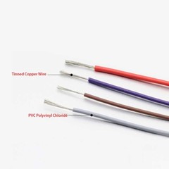 PVC Electronic Wire Tinned Copper Wire 16/18/20/22/24/26/28/30AWG Thin Wall Wire