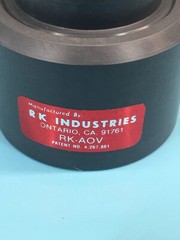 2 RK INDUSTRIES RK-AOV, VALVE N.C. POLYPROPELENE, 1/2 FOR BYPASS, 122110