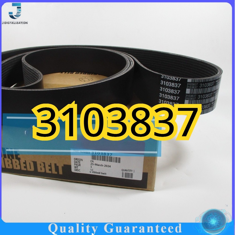 3103837 1PCS New 3103837 Engine Belt 3103837 Fan Belt 3103837 One-year Warranty