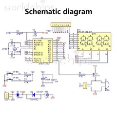 Digital 4 Bit Electronic Clock Electronic Production DIY Learing Kit For Arduino