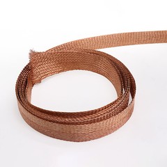 Pure Copper Expandable Metal Braided Shield Cable Sleeving Tube 2mm/4mm/6mm-28mm