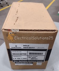 New Sealed Sola Hevi-Duty SDU24-BATEM Rechargeable Battery – Free Shipping