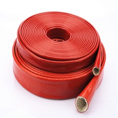 Fibreglass Silicone Fire Protective Sleeving Heat Shield Sleeve ID 4mm to 130mm