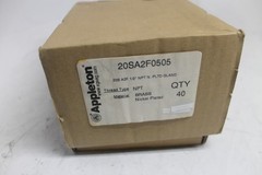 Lot of 40 Cable Glands Appleton 20SA2F0505 1/2″ Npt Brass Nickel Plated New