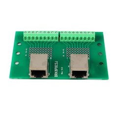 RJ45 Ethernet Connector Breakout Board Dual Network Port Input Screw Terminal❀