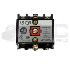 ALLEN BRADLEY 700-P200A1 /B AC RELAY W/ PA236 COIL W/ 700-PB20 /A ADDER DECK