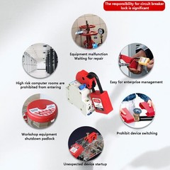 Universal MCB Lockout Lock Dog MCB Lock Toggle Lock Safety Circuit Breaker Lock