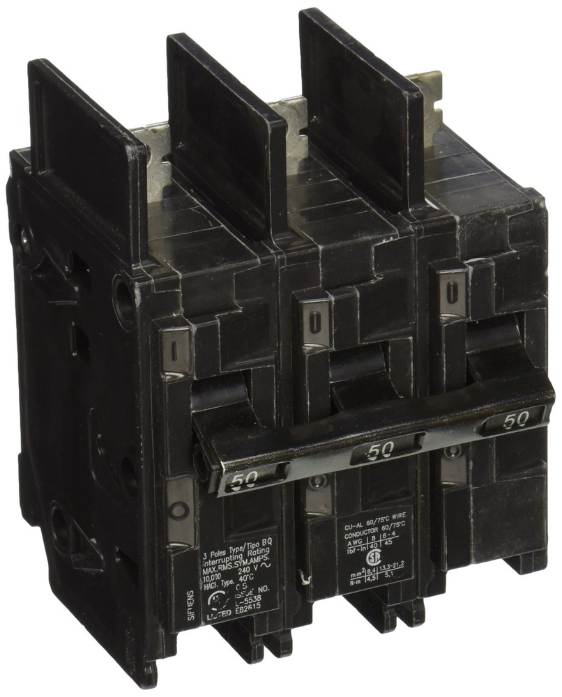 NIB – Siemens – BQ3B050 – 3-Pole 240V 50A Molded Case Circuit Breaker