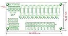 Fuse Module,DIN Rail Mount 10 Position Fuse Power Distribution Module.