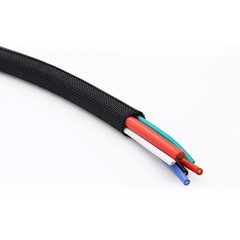 Braided Split Cable Wire Sleeve Self-WRAP Wire Harnessing Sheathing 5mm – 50mm