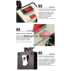 4000W Electronic Voltage Regulator Stepless AC Motor Speed Controller 110V/220V