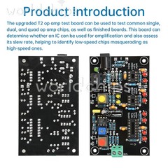 DC12V T2 Operational Amplifier Test Board Operational Amp Tester 10Hz-200Khz