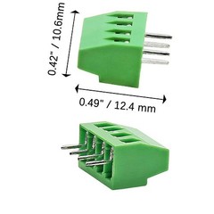 150V 6A 2.54mm/ 0.1inch Pitch 4 Pin PCB Mount Screw Type Style: 2.54mm – 4Pin
