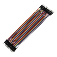40 pcs 20cm Male to Male Color Breadboard Cable Jump Wire Jumper For RC Models