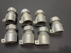 7 New O-Z/Gedney 9075-W EMT Combination Couplings 3/4” Zinc Plated Iron