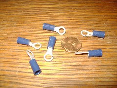 100 Molex 190540113 InsulKrimp™ Ring Tongue Terminal 14-16 AWG for #10 (M5) Stud