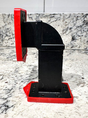 APOLLO Vintage Rigid 90 Degree Waveguide Black w/Red Caps Canada Made