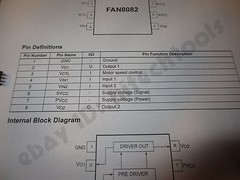 (Qty 5) Fairchild FAN8082 bi-directional DC motor driver