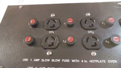 Custom electrical enclosure with Hubbell receptacles 12″ x 6″ x 5-1/2″