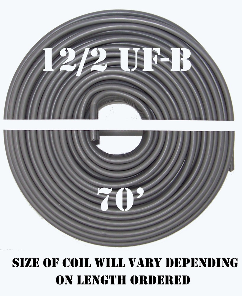 12/2 UF-B x 70′ Southwire Underground Feeder Cable