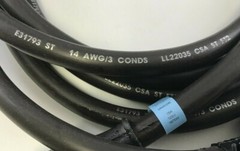 Unicor J-C-1270B 12FT Black Hazardous Locations Power Extension Cord 15A 125V