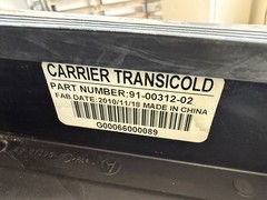 CARRIER 2100A, 2500A X2 CONTROL PANEL DISPLAY P/N: 91-00312-02