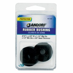 Jandorf Protector RUBBER BUSHING 2pk 9/16″L 0.5 Dia. Hole Isolate Insulate 61486