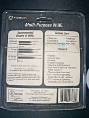 SOUTHWIRE MULTI-PURPOSE WIRE 50FT 50 FEET 14 GAUGE SOLID THHN RED