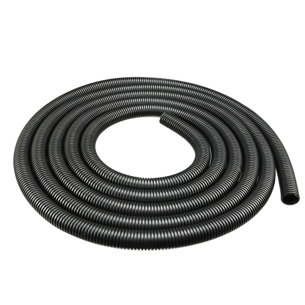 4 M 16 x 20 mm PP Flexible Corrugated Conduit Tube for Garden,Office Black