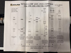 Atlas Xenon Calibrated Reference Lamp Assembly – Weathering / UV Test Lamp